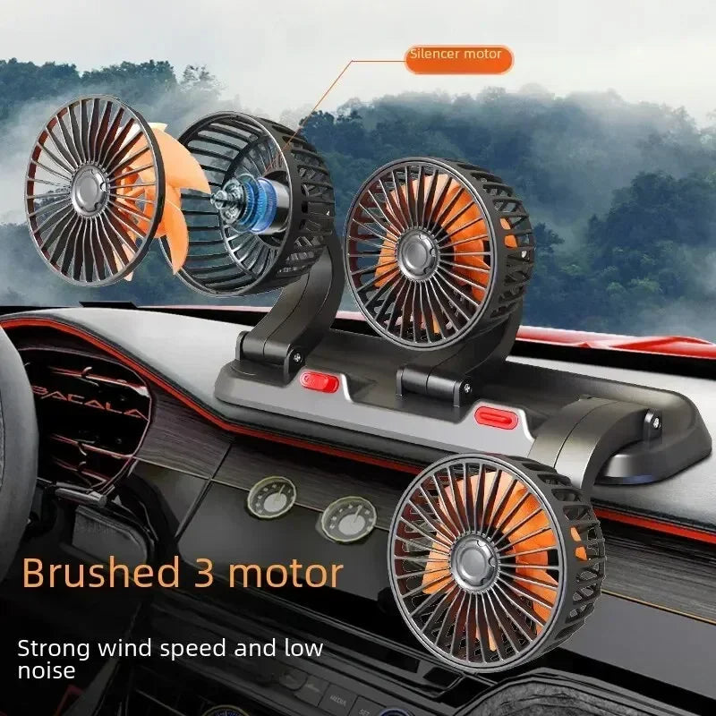 360 Adjustable 3 Head USB fan