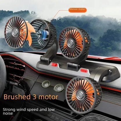 360 Adjustable 3 Head USB fan