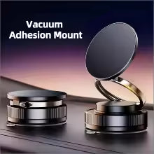 Magnetic Phone Holder for Car – 360° Rotatable Foldable & Adjustable Magnetic Car Mount with Suction Cup